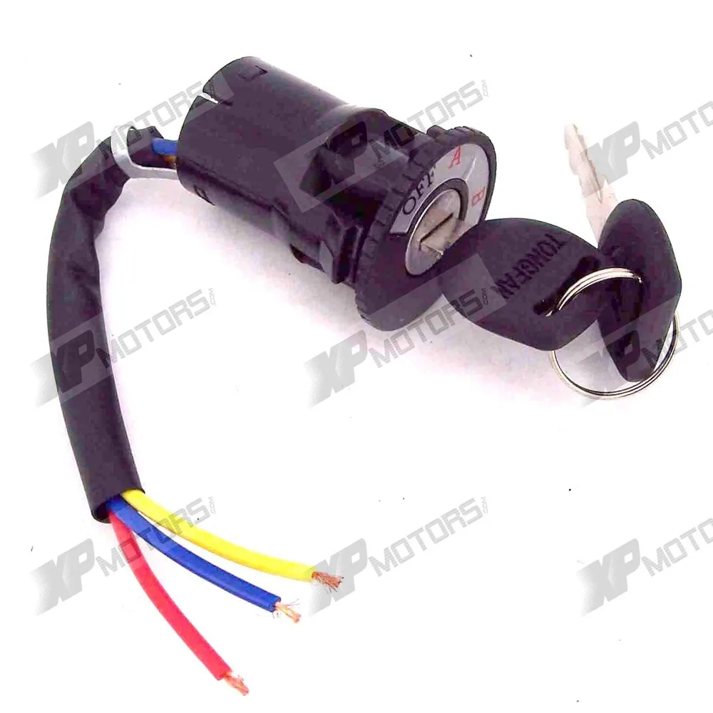 Ignition Switch for Scooters, ATVs and Go Karts 3 Wirein Motorbike