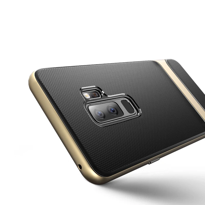 Чехол для samsung Galaxy S9 S9 Plus ROCK Royce Series роскошный Ультратонкий чехол для телефона samsung S9 S9 Plus TPU+ PC Гибридный чехол s - Цвет: Gold