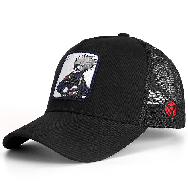 NARUTO New Brand HATAKE KAKASHI Anime Snapback Cap Cotton Baseball Cap Men Women Hip Hop Dad Mesh Hat Trucker Dropshipping - Цвет: HATAKE KAKASHI