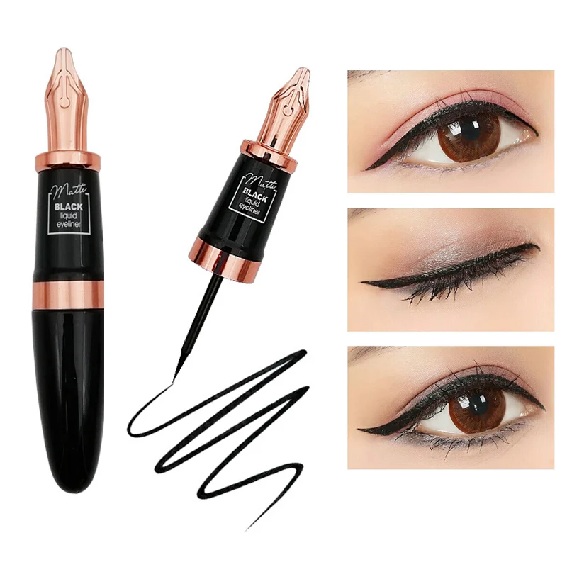 Liquid Eyeliner Smooth Natural Waterproof Long lasting Smooth Eye Liner Fountain Pen Shape