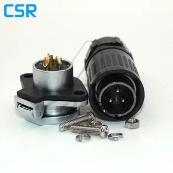 

HP20 series,plastic Durable Nylon resistant 3pin connector to plug water 8 Pin Terminal Panel mount adapter power cord