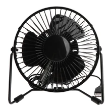 OOTDTY Desktop USB Fan Real Time Temperature Message LED Light Cooling Fan to For PC Notebook Power Bank2019 New