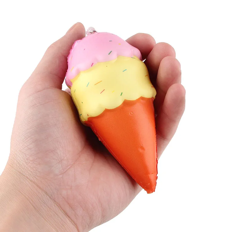 30pcs-rare squishy Красочный розовый кексы мороженое медленный рост мягкий PU телефон шарм игрушки-антистресс