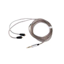 Earmax actualización auricular plateado del Cable reemplazar alambre para Shure SE215 SE315 SE425 SE535 SE846 UE900