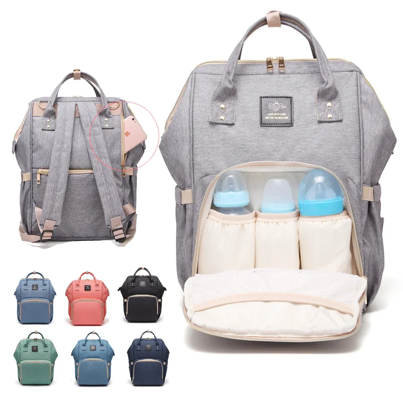 Upgraded Diaper Bag Multi Function Waterproof Travel Backpack Nappy