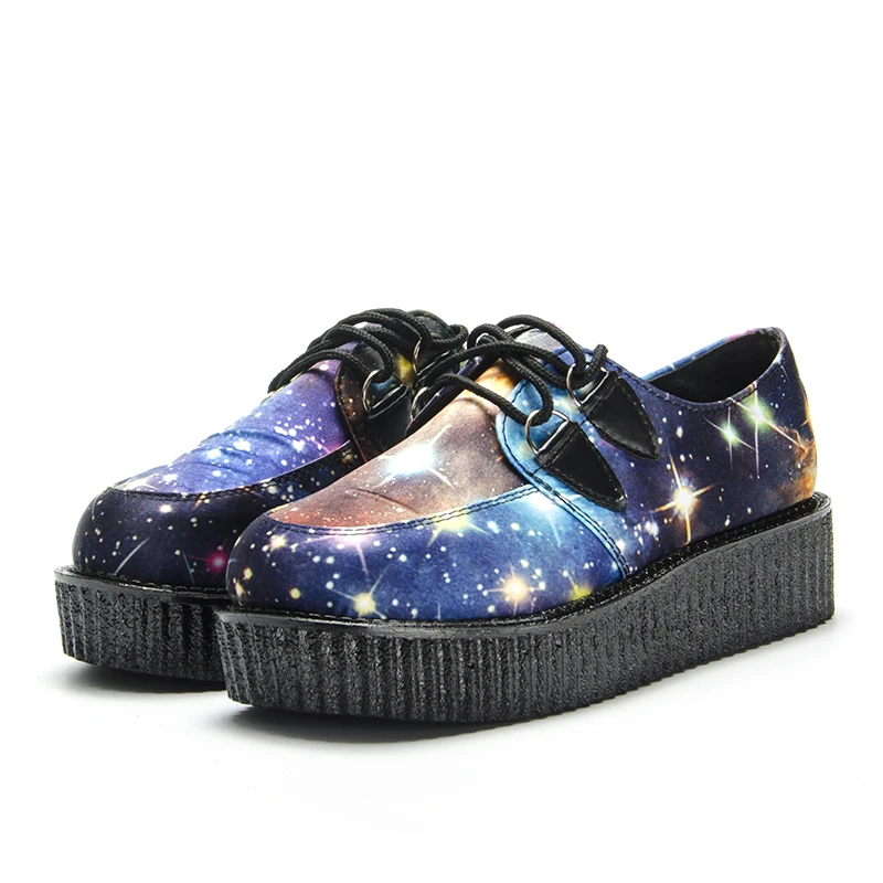 Fujin/брендовые криперы звездного неба; женская обувь; обувь на плоской платформе; лоферы; женская повседневная обувь; криперы; женская обувь; Moccassins