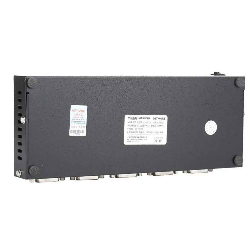SmileMango DV4H 4 Port DVI Splitter Distributor Video Sharing 1 input to 4 output multiple LCD monitor Synch Display MT-DV4H