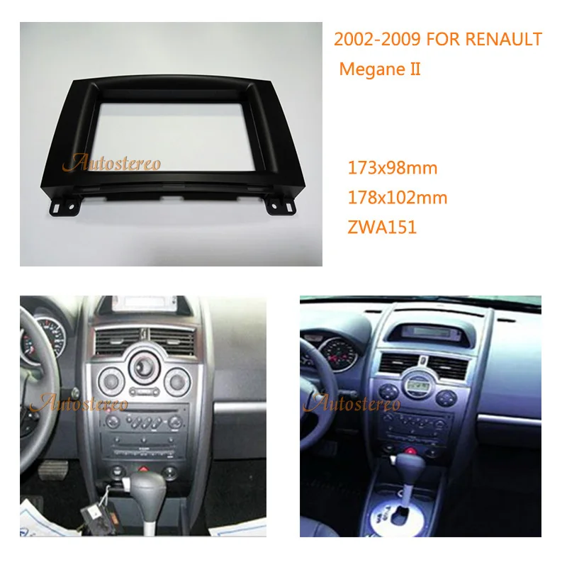 

Car Radio Fitting Kit installation fascia for RENAULT Megane II 2002-2009
