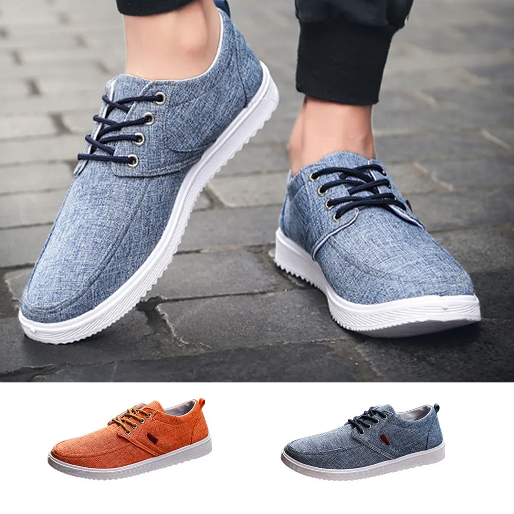flat canvas shoes for men