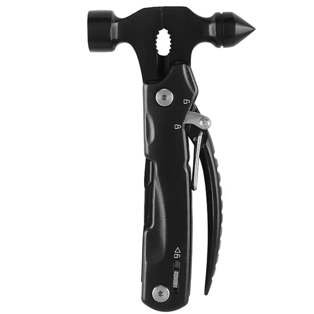 

MYSBIKER Multitool 12 in 1 Multi-functional Hammer Portable Pliers Kit Stainless Steel Multi Tools for Car Emergency