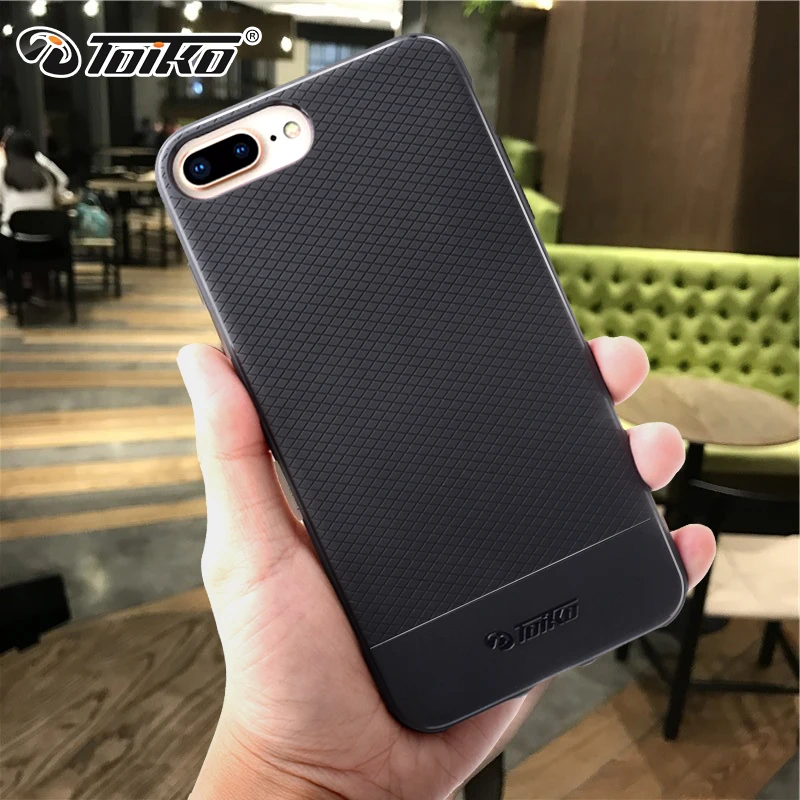Чехол для телефона toyko с защитой от ударов для iPhone 6, 6s, 7, 8 Plus, Ударопрочный Мягкий ТПУ бампер, задняя крышка для мужчин, бизнес, геометрический узор