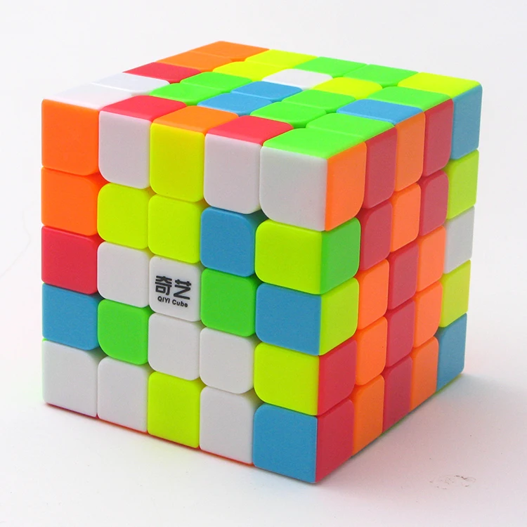 qiyi qizheng 5x5x5 черный куб qizheng S stickerless Кубик Рубика для профессионалов 5x5 скоростной куб твист развивающие игрушки игры