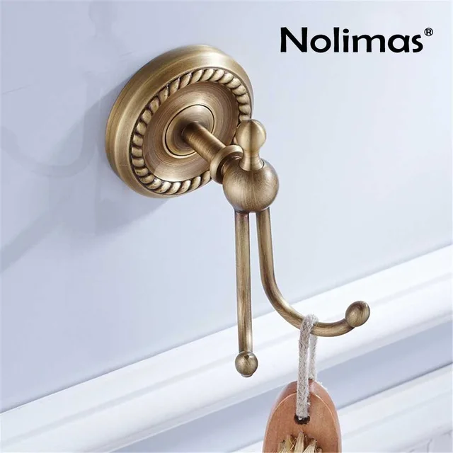 Clothes hook Античная медь аксессуары для ванной набор бумага держатель Вешалка Для Полотенец зубная щетка держатель мыло блюдо одежда крюк аксессуары - Цвет: Clothes hook