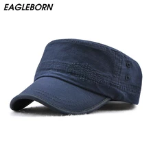 EAGLEBRN, хлопок, унисекс, мужская и женская кепка с плоским верхом, хлопок, тактическая Кепка, военные шапки, Классическая одноцветная Повседневная шляпа для отца