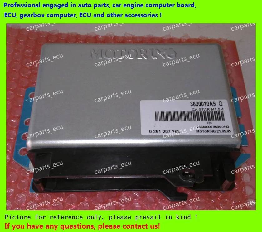 Компьютерная плата для автомобильного двигателя/M154 ECU/электронный блок управления/автомобильный ПК/CHANASTAR 0261207185 3600010A9G/компьютер для вождения