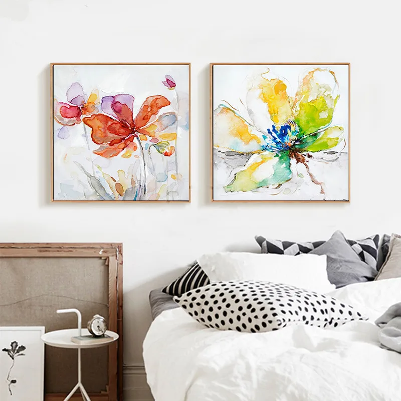 Fashion-Home-Decor-Poster-Colorful-Flower-Wall-Art-Picture-Canvas-Oil-Painting-For-Living-Room-Watercolor (4)