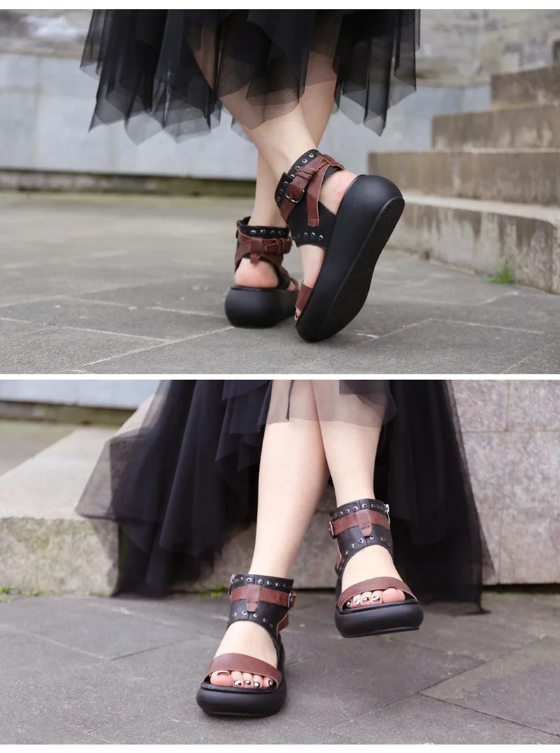 Женская обувь в английском стиле красивые летние ботинки с рифленой подошвой в стиле mori кожаная обувь в римском стиле ретро
