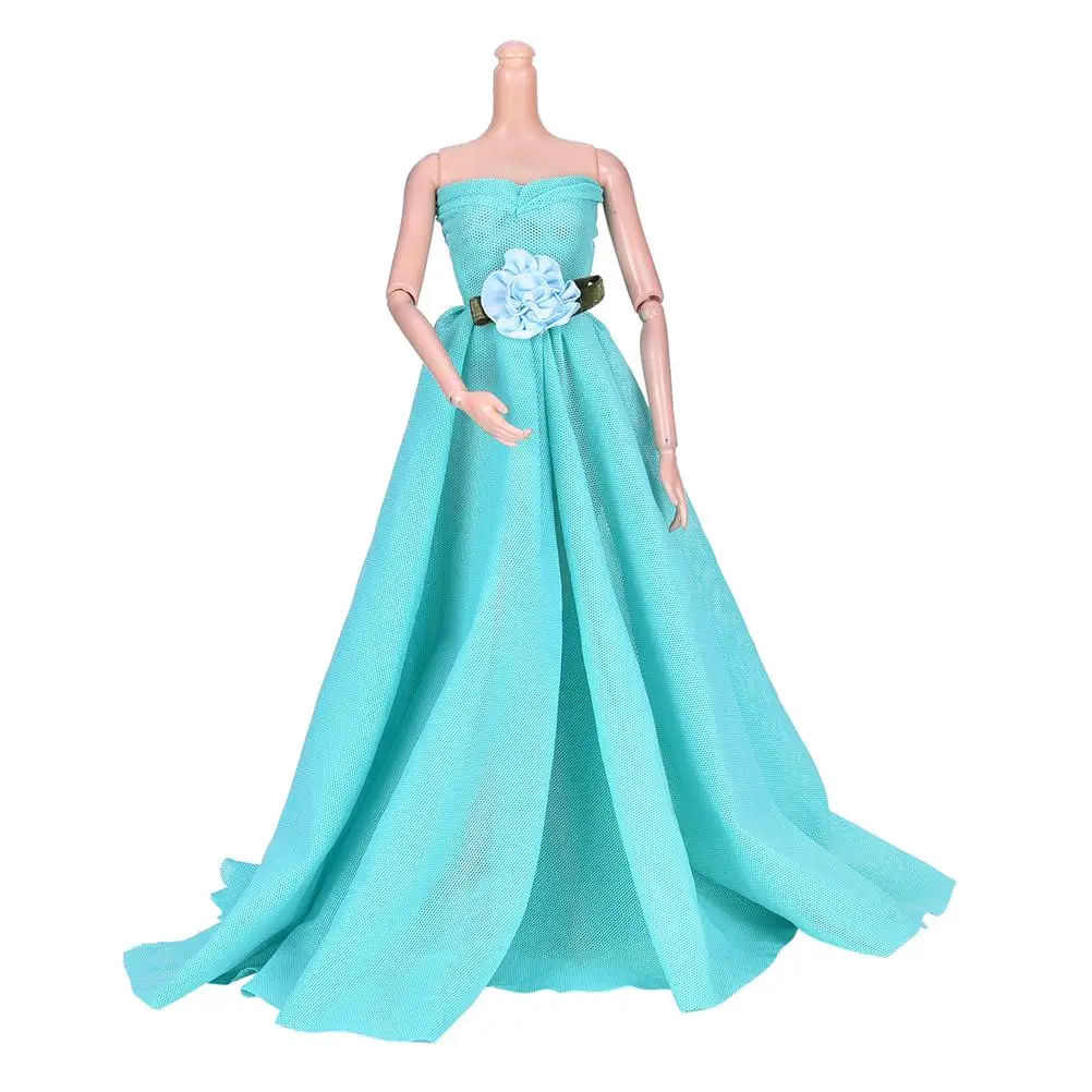 

New Arrival Green Evening Wedding Dress Beautiful DIY Handmade Doll Clothes Party Dress For Barbie Doll