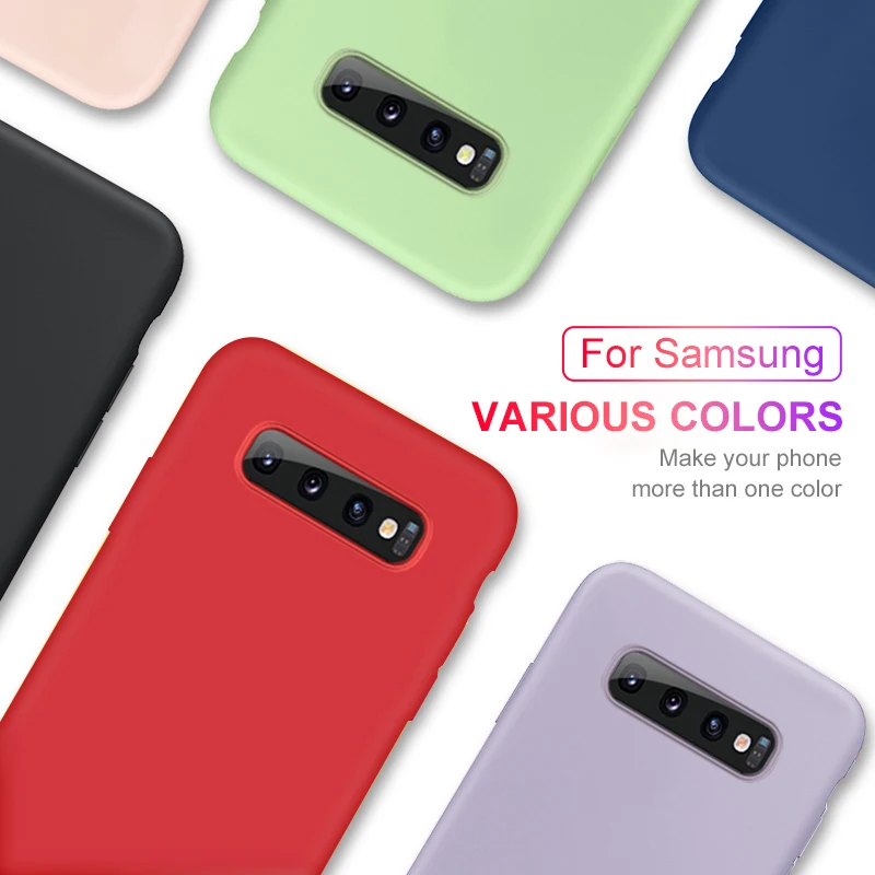Для Samsung Galaxy A50 чехол A30 A40 однотонные Силиконовые чехлы Модные на Sumsun A 30 50 40 милые