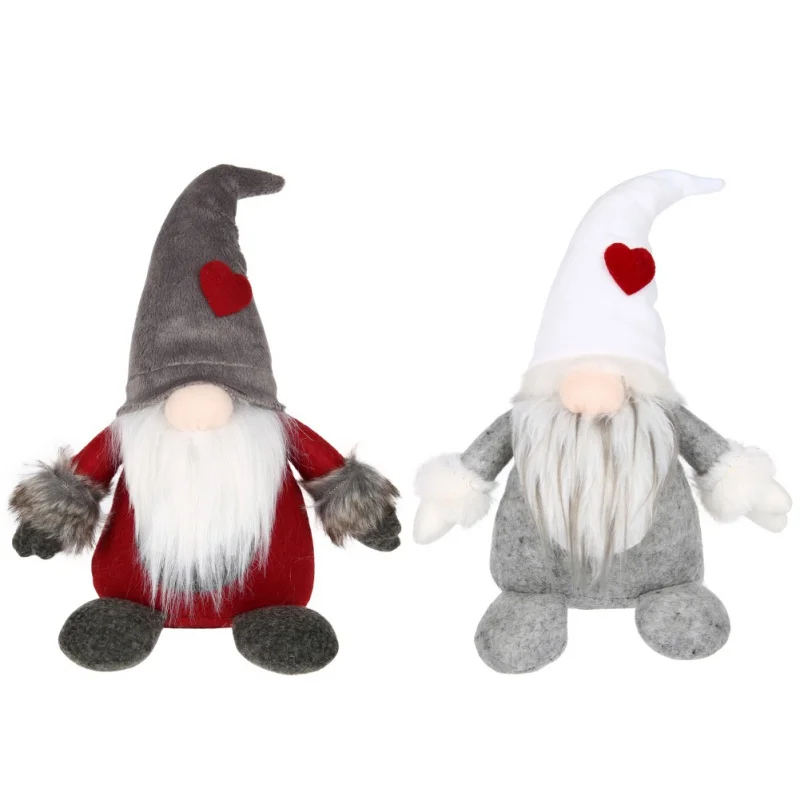 

Swedish Santa Gnome Plush Handmade Scandinavian Tomte Nordic Nisse Sockerbit Elf Dwarf Home Household Ornaments Christmas Decor