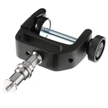 

Universal C Clamp Desktop Mount Holder Stand + 1/4" 3/8" Threaded Screw Adapter