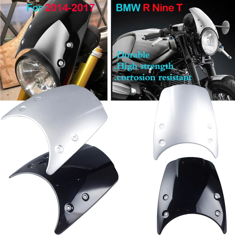 

15 16 RnineT Accessories Flyscreen Windshield Windscreen Wind shield Headlight Fairing for 2014-2017 BMW R Nine T R9T 2015 2016