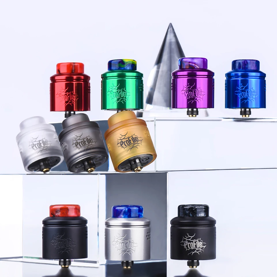 

New Wotofo Profile RDA Atomizer Electronic Cigarette 60W For 510 Box Mod Easy to switch between mesh and wire coils Vaporizer