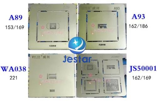 4 шт./лот bga шаблон для Emmc BGA153/169 BGA162/186 BGA221 | Электронные компоненты и