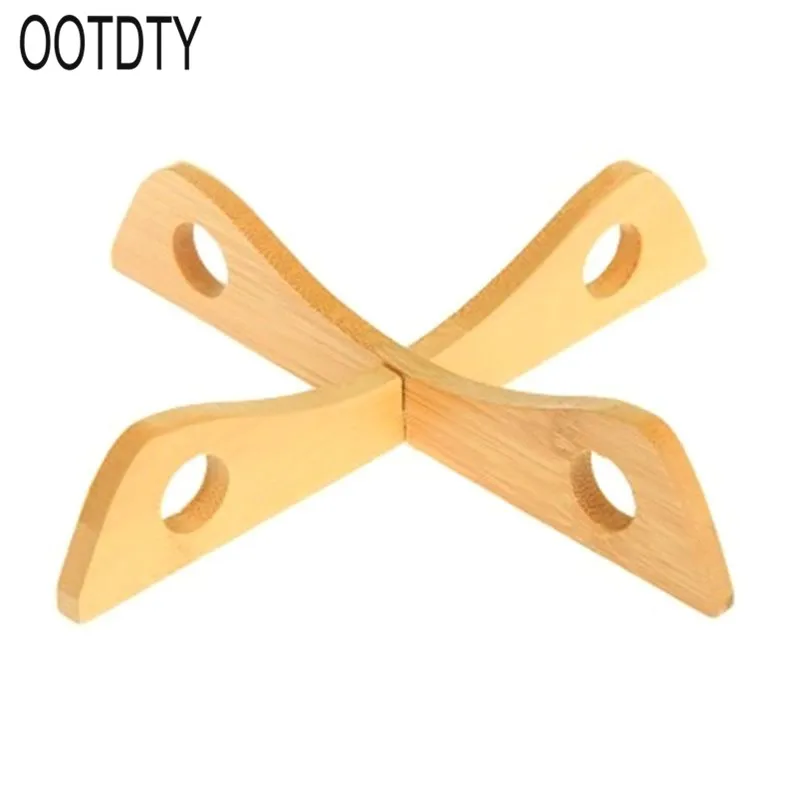 

Tray Rack Wood Table Pot Holder Heat-resistant Cooling Dish Gadget Mat Kitchen Detachable Tool