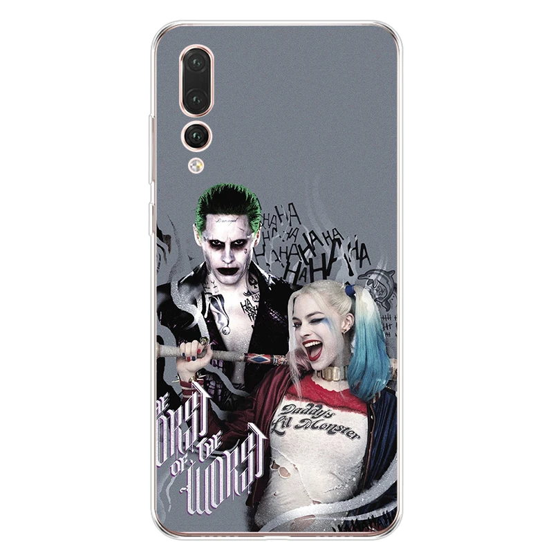 Отряд Самоубийц Джокер Харли Квинн чехол для телефона Huawei P8 P9 P10 P20 PLUS P30 lite PRO P