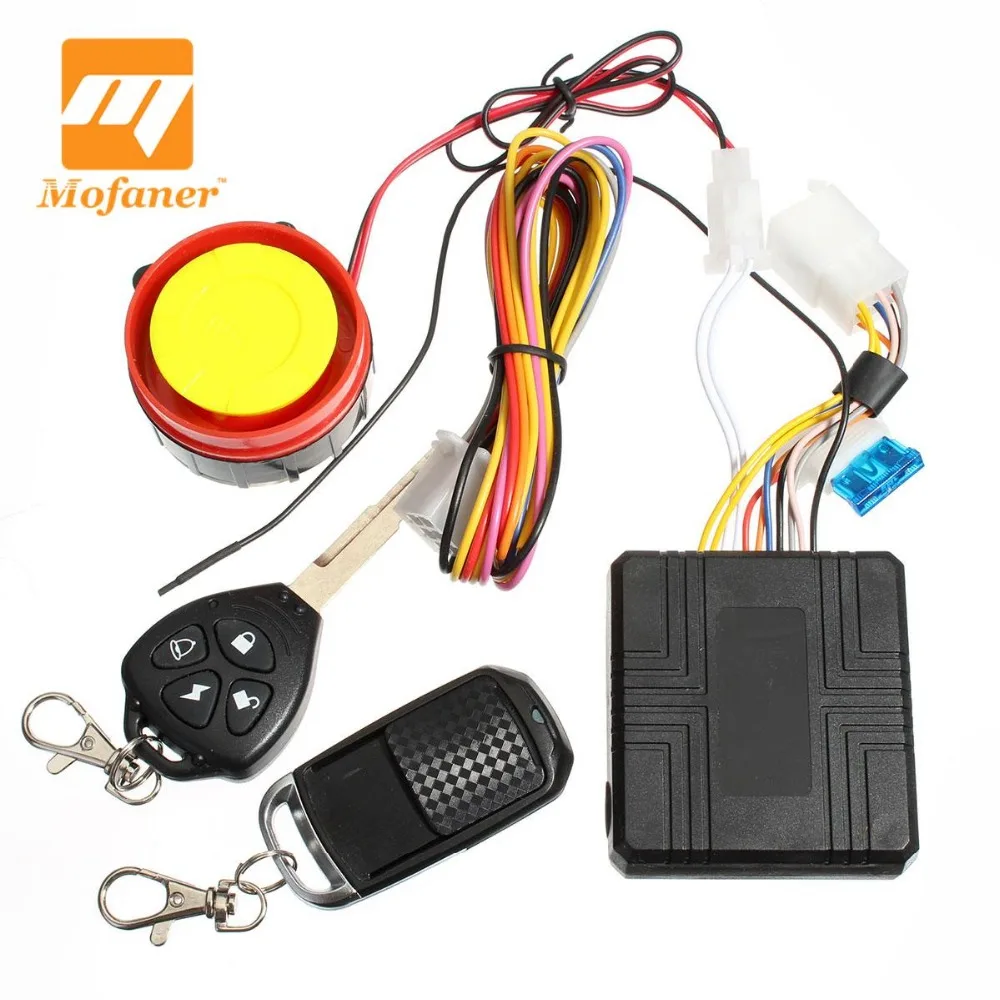 

12v Universal Motorcycle Motorbike Scooter Compact Security Alarm System Remote Control Engine Start