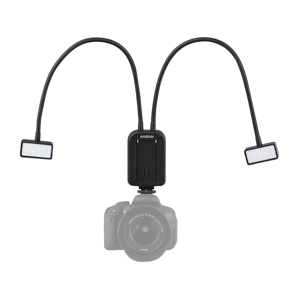 

Andore GN15 Macro Flash Light Lamp Speedlite with Flexible Metal Hose Adjustable Angle for Canon Nikon Sony Fujifilm DSLR Camera