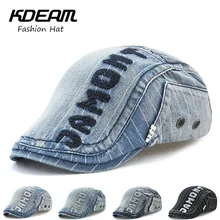 KDEAM новые береты ковбойская Кепка дышащая Регулируемая Кепка s для мужчин уличные женские шапки Newsboy Хлопок Полосатый Мода 51721