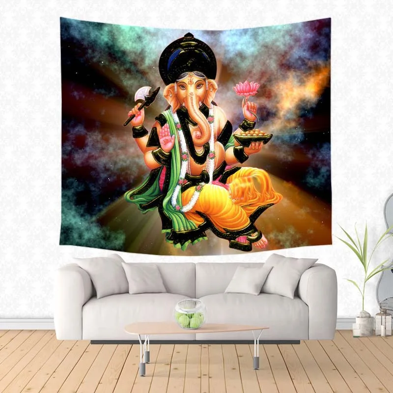 Ganesha Of Hinduism Lord полиэстер прямоугольный гобелен DIY ковер на стену Коврик для йоги коврик для пикника украшения дома спальни