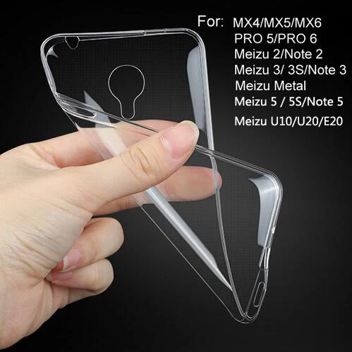 

Clear case Meizu U10 U10 M2 M3 M3S M5S M5C M5 M6 Note M6S MX4 MX5 MX6 Pro 6 7 Plus Clear Soft TPU Cover case