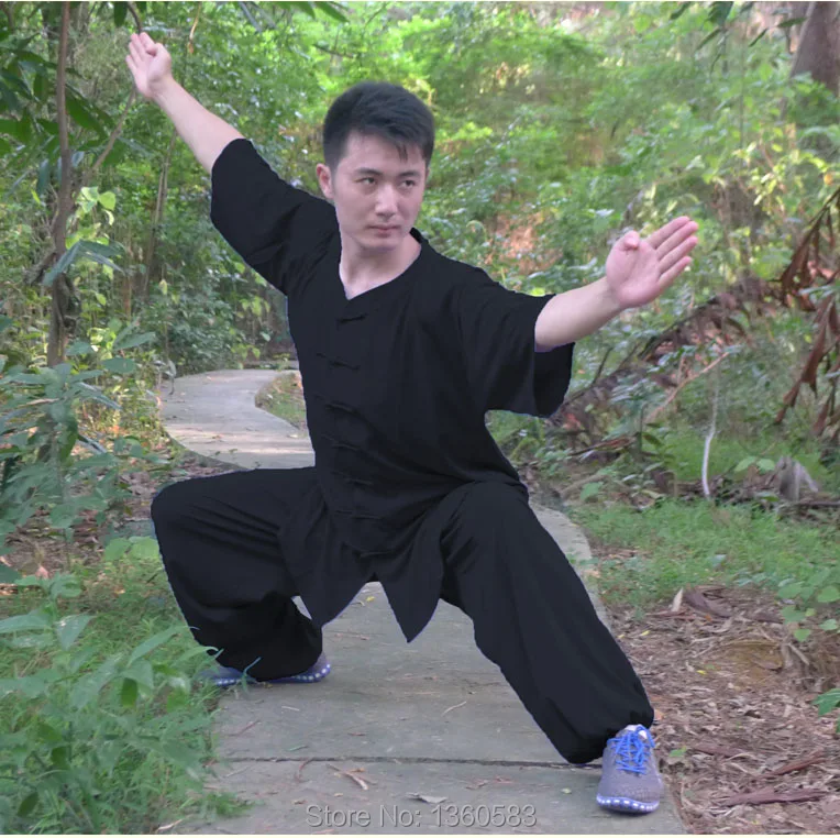 [Oriental charm]Customize summer Tai chi clothes short sleeve kungfu uniform Martial arts wushu competition performance clothing