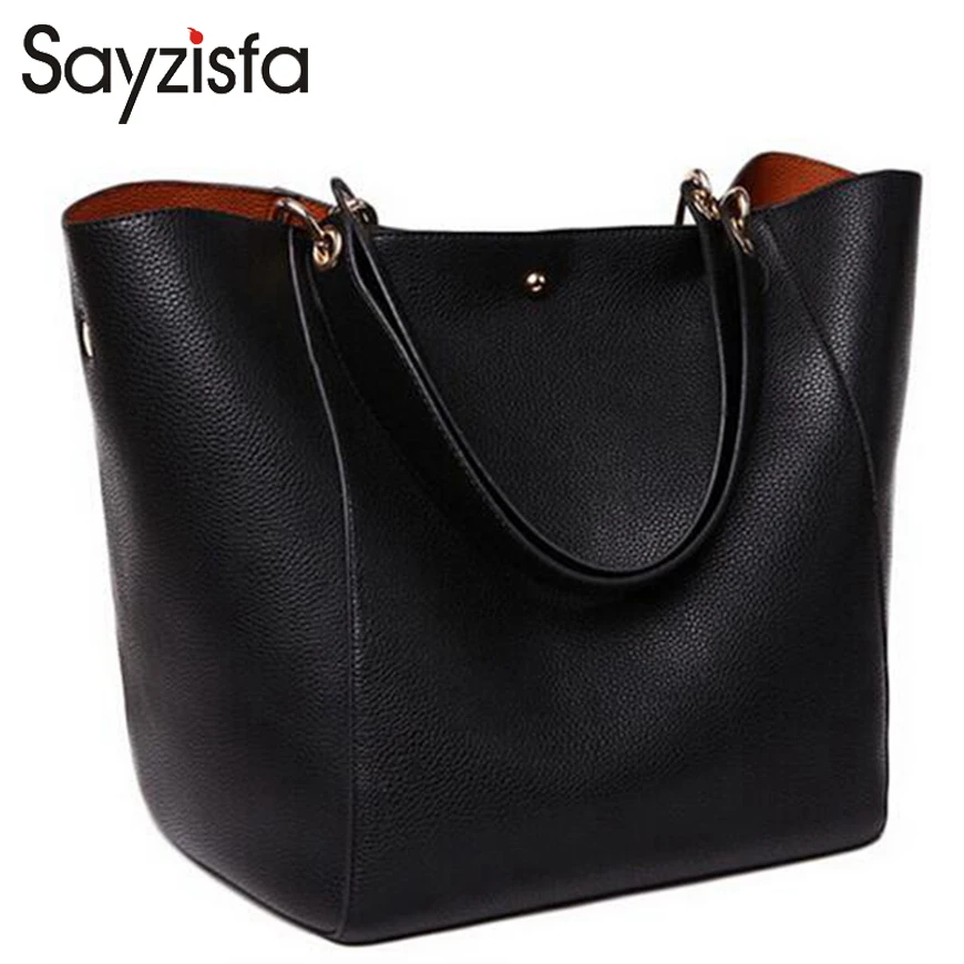 Sayzisfa Genuine Leather Bag Women Luxury font b Handbags b font messenger bags Designer Bolsas Woman