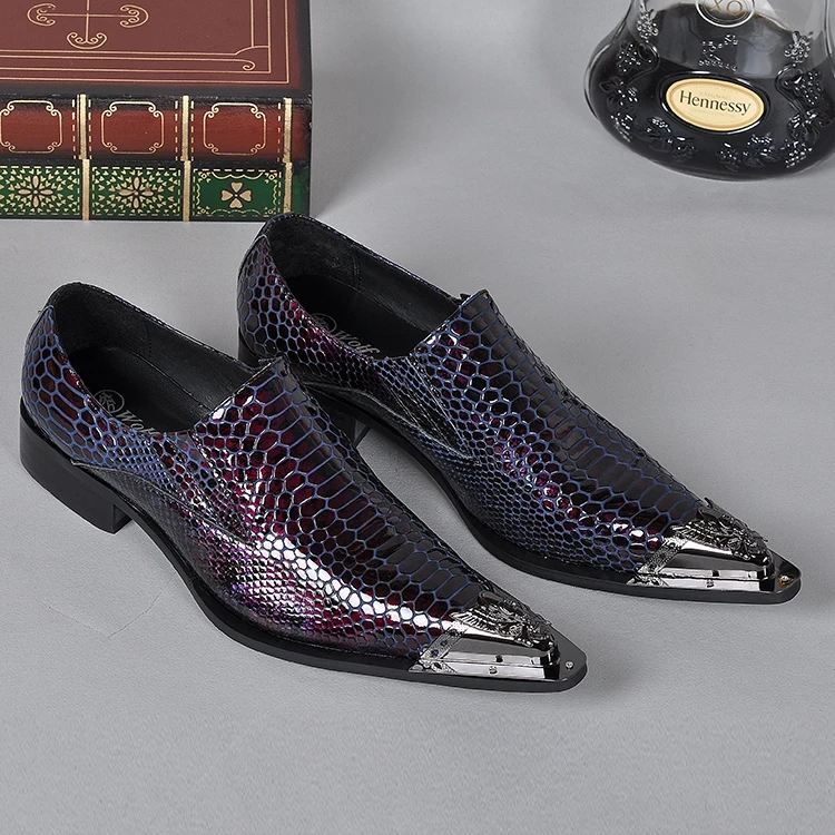 2017 Baile Italianos Marca De Envernizado Luxo as Sapatas Dos Picture Picture Homens Preto Sapatos Cobra Pele Mocassins Couro As Size12 Choudory 6fOdw6
