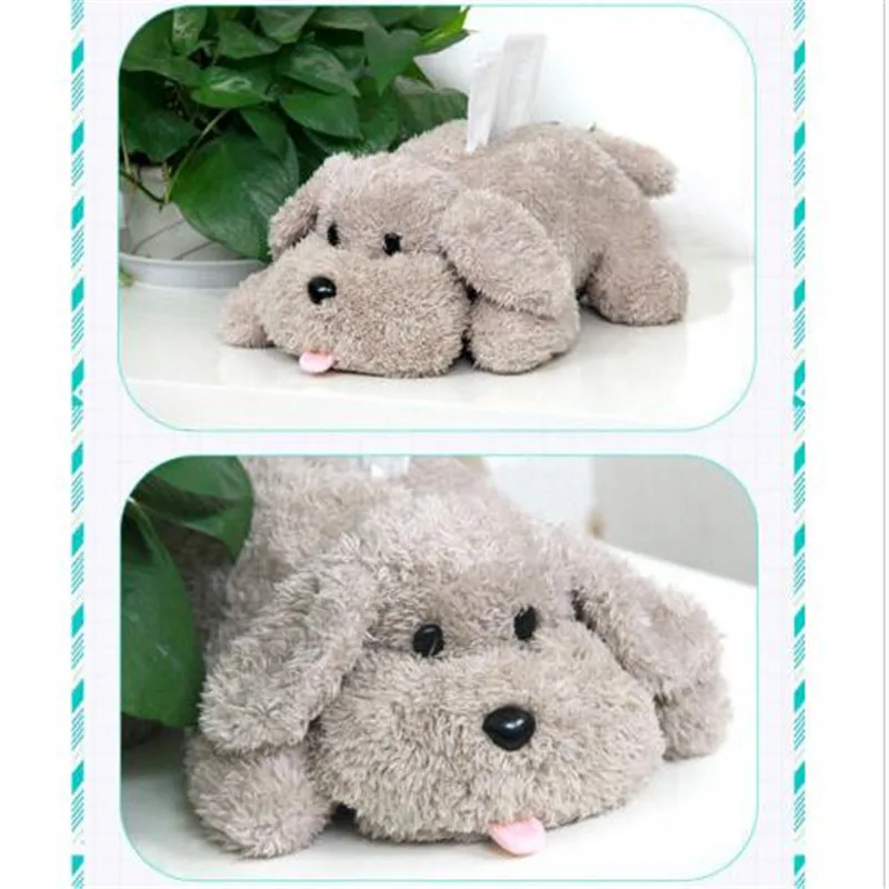 Anime YURI! ICE Victor Makkachin Poodle Plush Tissue Box Dog Toy Paper Box Cute Dog Napkin Tray Fashion Paper Box Decoration