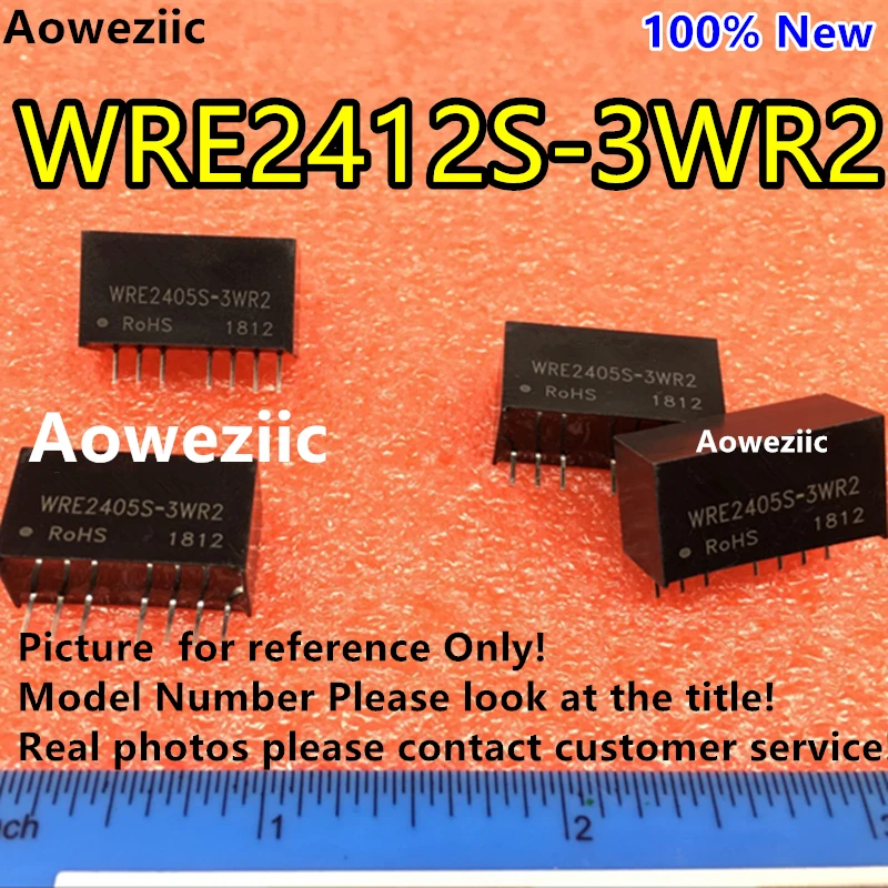 Aoweziic 2PCS/lot WRE2412S-3WR2 WRE2412 New Original SIP7 Input: 18-36V Dual Regule Output: +12V 0.12A -12V -0.12A DC-DC Isolate |