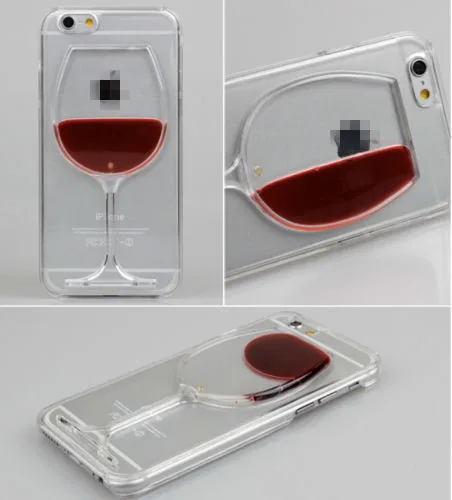 Чехол продукт для 3D красное вино чаша жидкость прозрачный чехол Apple iPhone6 4 7 inch