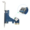 Carte d'extension PCI-E, PCI Express X1, PCI double fentes, carte d'extension avec câble USB 3.0, pour ordinateur de bureau ► Photo 3/6