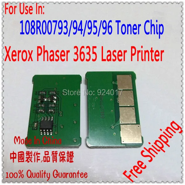 

Compatible Xerox 3635 Chip 108R00796,Toner Refill Chip For Xerox Phaser 3635 Printer,Use For Xerox 108R00793 108R00794 108R00795