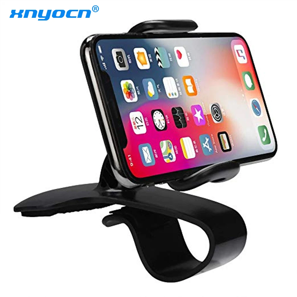 

Universal Dashboard Car Phone Holder Clip Mount Stand for IPhone X Xs Xr 8 Car GPS Hud Design Display Bracket Support for Xiaomi