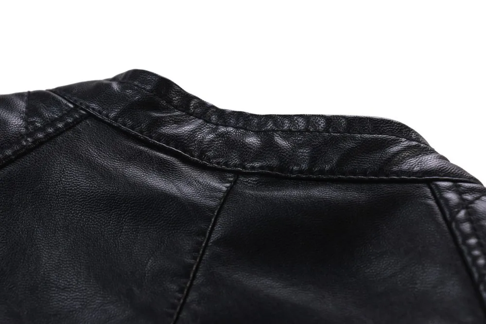 2020 Fashion Women Elegant Zipper Faux Leather Biker Jacket in Brown Black Slim Ladies Coat Casual brand Motorcycle Leather Coat