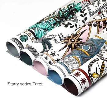 

Tarot Sky Series 10 Pcs Hand Printed Flower Wrapping Paper 60*60 CM Waterproof Double Color Floral Bouquet Packing Paper
