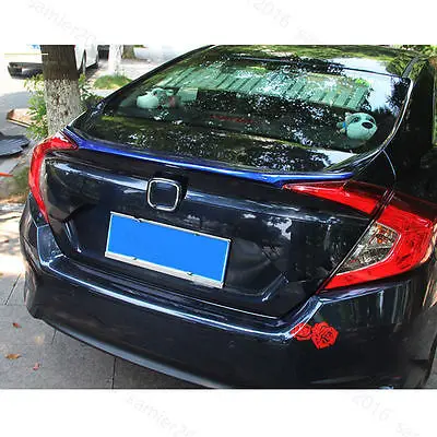 Синий подходит для Honda Civic 2016 2017 задний спойлер двери грузовика крыло с матовой