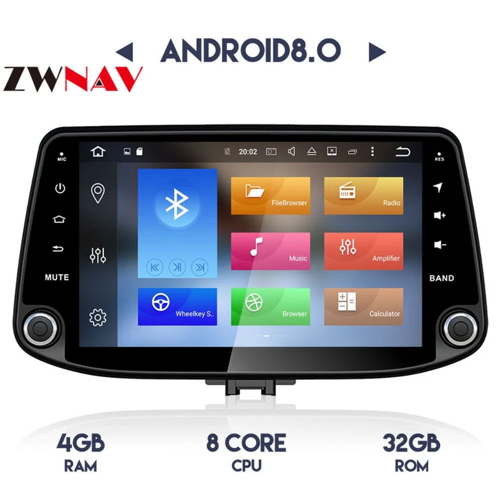 Excellent top quality 4G+32G Octa 8 core android 8.0 car dvd for Hyundai i30/I30 2016 2017 multimedia car radio gps navigation 1
