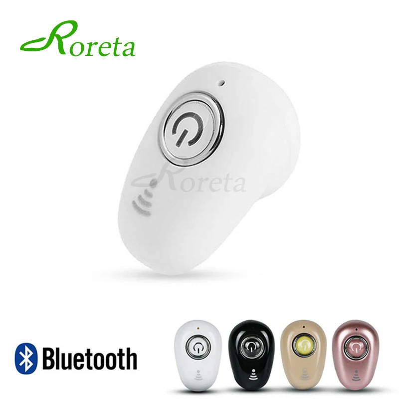 

Roreta S650 Mini Wireless Bluetooth Earphone Handsfree In-Ear Stereo Headset with Mic Invisible Earbuds Earphone for iPhone XR
