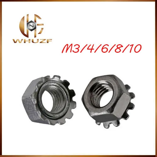 M3 M4 M5 M6 M8 Stainless Steel A2 Keps nut Multi tooth K-type gear toothed lock Inch Thread 304 K | Обустройство дома